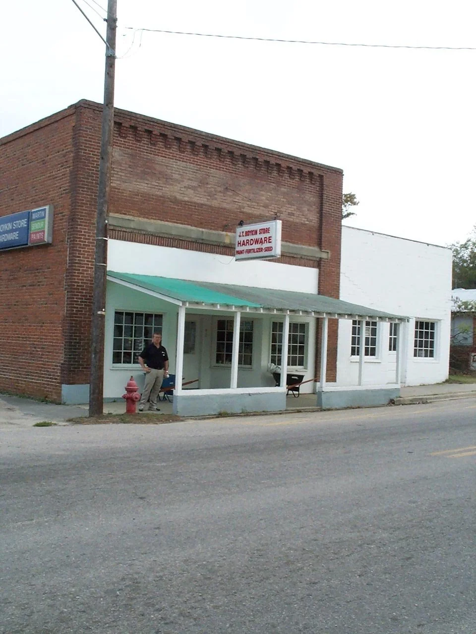 Bexley Boykin standing at J.T. Boykin Store